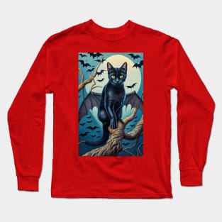 Bat Cat Long Sleeve T-Shirt